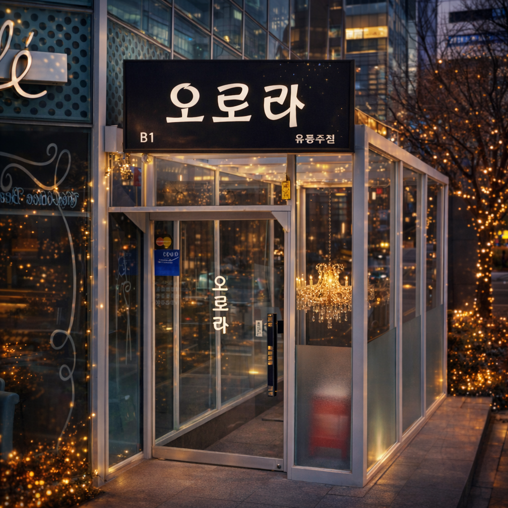 강남 오로라 사진